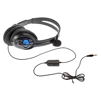 Bilateral Large Headphones PS4 Host Internet Voice Chat Headset for PS4, Large Headphones