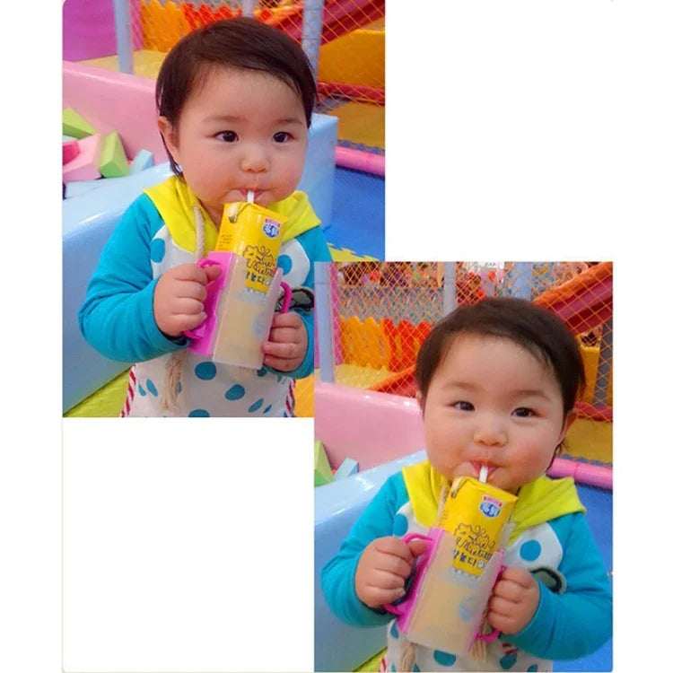 Handle Boxed Anti-sprinkling Drink Holder Retractable Baby Learning Cup, Baby Learning Cup