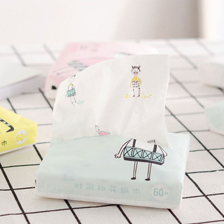 Colorful Cartoon Household Printing Paper Napkin Facial Tissue, Color Random Delivery, Cartoon Paper