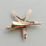 Fashion Rhinestone Pearl Starfish Hairpin For Women Bridal Headpiece Hair Styling Tool
