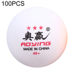 ROYING 10 PCS Professional ABS Table Tennis Training Ball, Diameter: 40mm, White 2Stars, Orange 2Stars, White 3Stars, Orange 3Stars