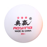 ROYING 10 PCS Professional ABS Table Tennis Training Ball, Diameter: 40mm, White 2Stars, Orange 2Stars, White 3Stars, Orange 3Stars