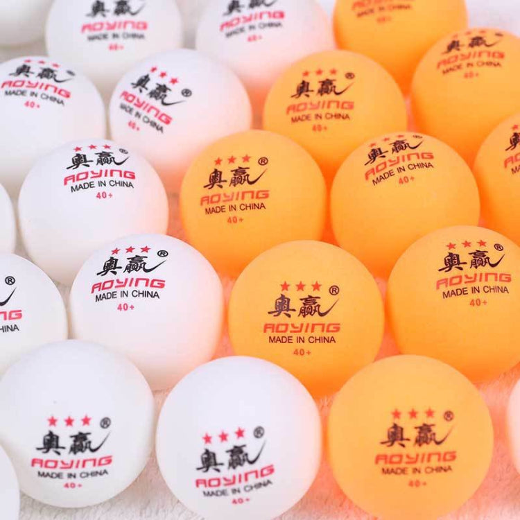 ROYING 10 PCS Professional ABS Table Tennis Training Ball, Diameter: 40mm, White 2Stars, Orange 2Stars, White 3Stars, Orange 3Stars
