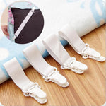 4 PCS  Non Slip Elastic Band Sheet Clips, Sheet Clips