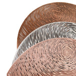 2 PCS Fashion Round Hollow Placemats PVC Table Mats Coffee Cup Pad