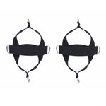 1 Pair Fitness Shoe Cover Pull Rope Fitness Equipment Straps, 1 Pair Pull Rope (Black)
