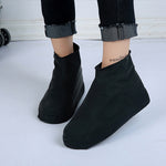 2 Pairs Waterproof Shoe Cover Raincoat Non-slip Reusable Silicone Insole Shoe Slip Rainshoes Cover, S, M, L