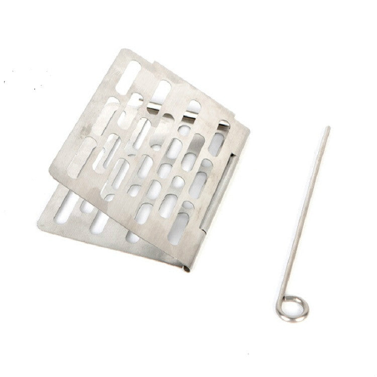 Stainless Steel Folding Barbecue Net  Portable BBQ Picnic Accessories, S 15x10.3CM, M 22.6x15.8CM, L 35.8x20CM