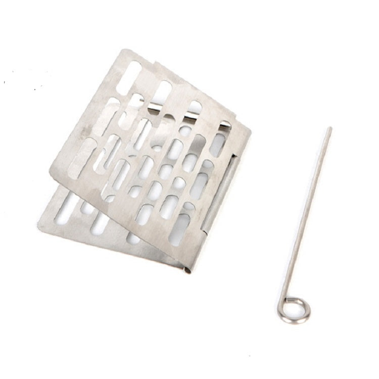 Stainless Steel Folding Barbecue Net  Portable BBQ Picnic Accessories, S 15x10.3CM, M 22.6x15.8CM, L 35.8x20CM