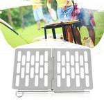 Stainless Steel Folding Barbecue Net  Portable BBQ Picnic Accessories, S 15x10.3CM, M 22.6x15.8CM, L 35.8x20CM