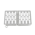 Stainless Steel Folding Barbecue Net  Portable BBQ Picnic Accessories, S 15x10.3CM, M 22.6x15.8CM, L 35.8x20CM