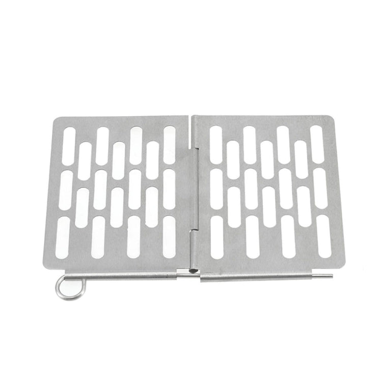 Stainless Steel Folding Barbecue Net  Portable BBQ Picnic Accessories, S 15x10.3CM, M 22.6x15.8CM, L 35.8x20CM