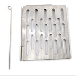 Stainless Steel Folding Barbecue Net  Portable BBQ Picnic Accessories, S 15x10.3CM, M 22.6x15.8CM, L 35.8x20CM