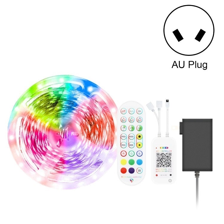 Bluetooth Suit Smart Music Sound Control Light Strip Non-waterproof 5050 RGB Colorful Atmosphere LED Light Strip With 24-Keys Remote Control, 5M 150 LEDs, 5M 300 LEDs, 10M 300 LEDs, 10M 600 LEDs, 15M 450 LEDs, 15M 270 LEDs, 20M 360 LEDs, 30M 540 LEDs