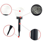 2 PCS Waterproof Outdoor Bulb Solar Ground Light Lawn Landscape Decoration