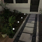 2 PCS Waterproof Outdoor Bulb Solar Ground Light Lawn Landscape Decoration