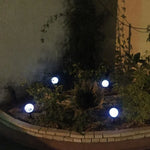 2 PCS Waterproof Outdoor Bulb Solar Ground Light Lawn Landscape Decoration