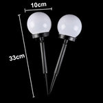 2 PCS Waterproof Outdoor Bulb Solar Ground Light Lawn Landscape Decoration