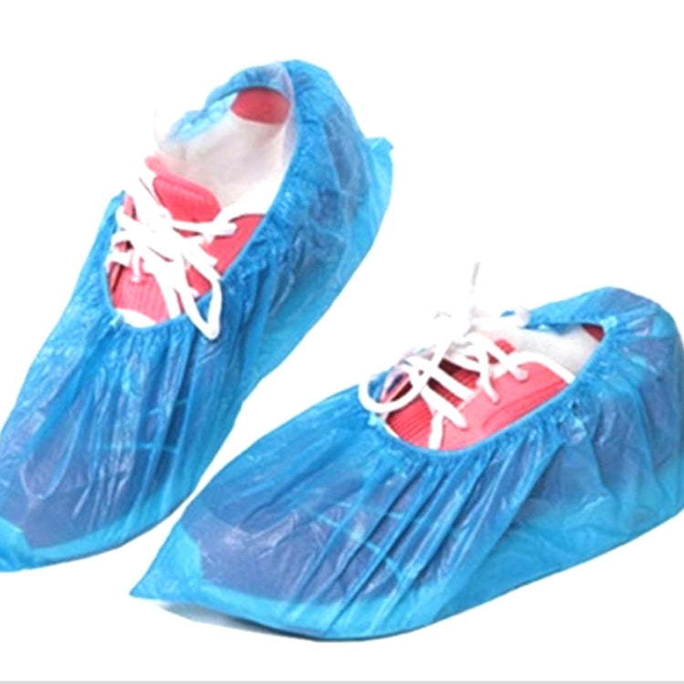 100 PCS Rainy Day Disposable Plastic CPE Thick Outdoor Shoe Cover, 3g, 1.5g