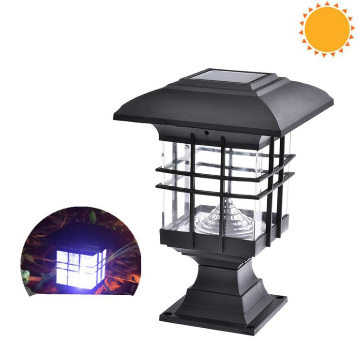 Solar Pillar Light Outdoor Waterproof Decorative Garden Lawn Wall Lamp