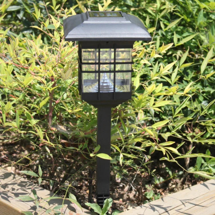 Solar Pillar Light Outdoor Waterproof Decorative Garden Lawn Wall Lamp