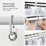 Shower Curtain Waterproof Bathroom Geometric Light Grey Bath Curtains, 80x200cm, 100x200cm, 120x180cm, 200x180cm