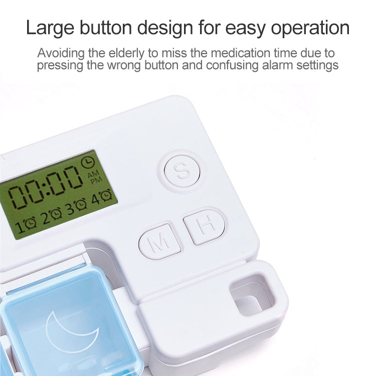 Portable Intelligent Plastic Storage Box Electronic Timing Reminder Medicine Boxes