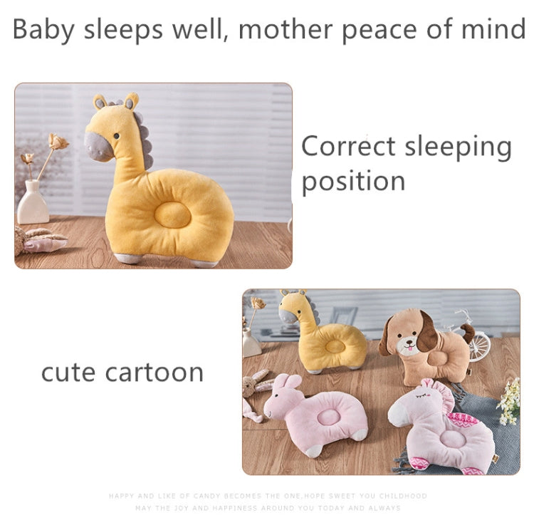 Baby Cartoon Cotton Head Protect Pillow Breathable Washable Bite-proof Headrest