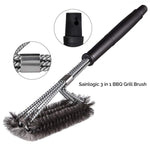 Large Barbecue Grill Pan Cleaning Wire Brush, Length: 44cm