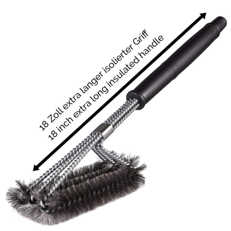 Large Barbecue Grill Pan Cleaning Wire Brush, Length: 44cm