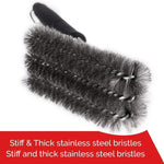 Large Barbecue Grill Pan Cleaning Wire Brush, Length: 44cm