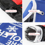 Oxford Cloth Cylindrical Ice Pack Portable Folding Drink Ice Pack Lunch Bag, Drawstring / Red, Drawstring / Blue, Drawstring /  Black, Zipper / Red, Zipper / Blue