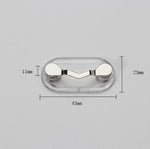 Magnetic Glasses Holder Magnetic Brooch Number Plate Headset Glasses Clip, Black, Silver, White Diamond, Colored Diamond