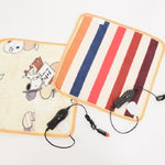 Animals Bed Heater Mat Heating Pad Winter Warmer Carpet Plush Electric Blanket Seat Heating Pad, 45x45cm 220V CN Plug, 45x45cm 12V for Car