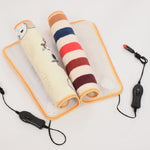 Animals Bed Heater Mat Heating Pad Winter Warmer Carpet Plush Electric Blanket Seat Heating Pad, 45x45cm 220V CN Plug, 45x45cm 12V for Car