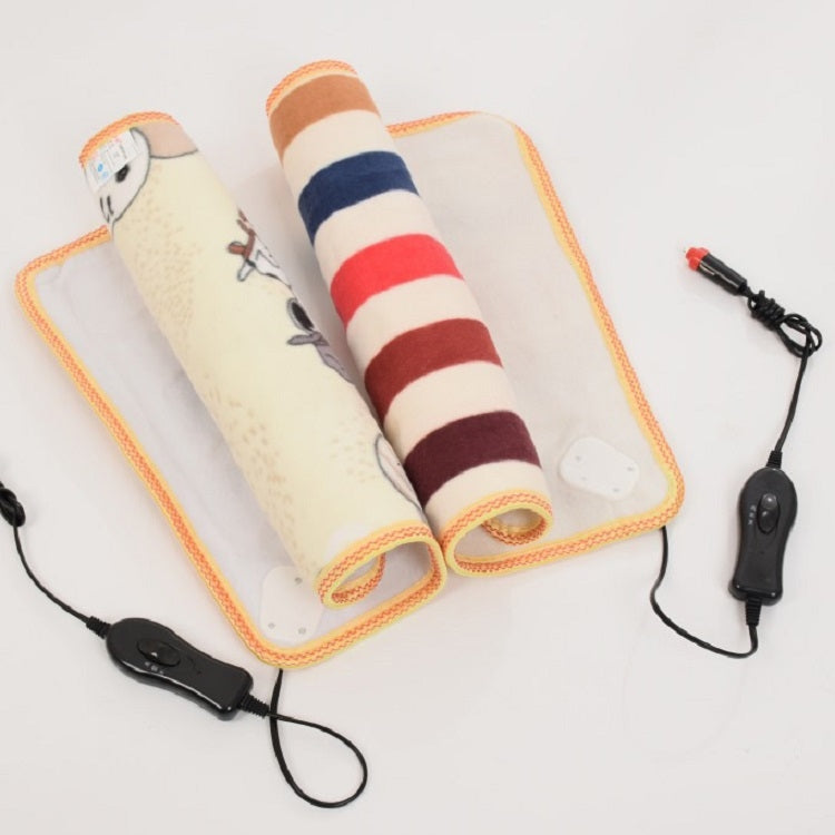 Animals Bed Heater Mat Heating Pad Winter Warmer Carpet Plush Electric Blanket Seat Heating Pad, 45x45cm 220V CN Plug, 45x45cm 12V for Car