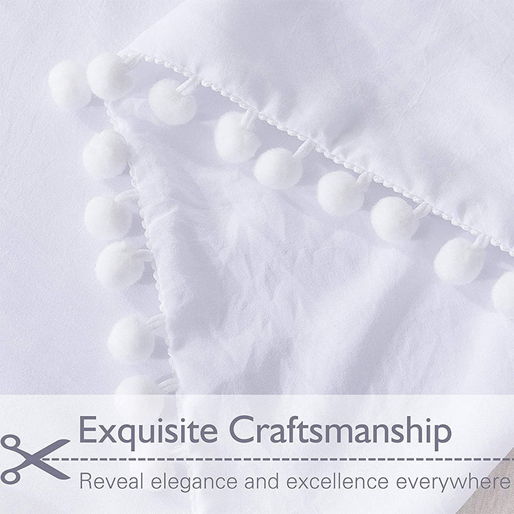 Princess Bedding Sets With Washed Ball Decorative Microfiber Fabric Cover Pillowcase, Twin（One Pillowcase and One Quilt）, Queen（Two Pillowcase and One Quilt）, King（Two Pillowcase and One Quilt）