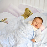 Spring and Autumn Double Layer Baby Knitted Fleece Blanket Bedding