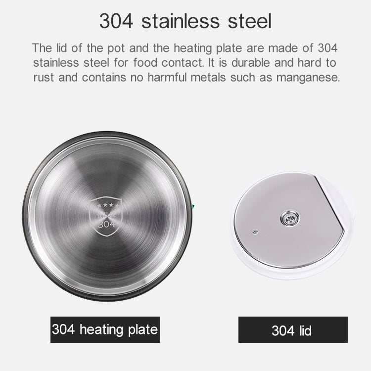 Tragbarer, faltbarer Wasserkocher aus Silikon mit intelligenter Konstanttemperaturfunktion für Reisen und Camping, mit US-Stecker, EU-Stecker und UK-Stecker.