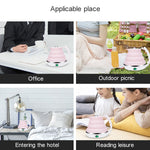 Tragbarer, faltbarer Wasserkocher aus Silikon mit intelligenter Konstanttemperaturfunktion für Reisen und Camping, mit US-Stecker, EU-Stecker und UK-Stecker.