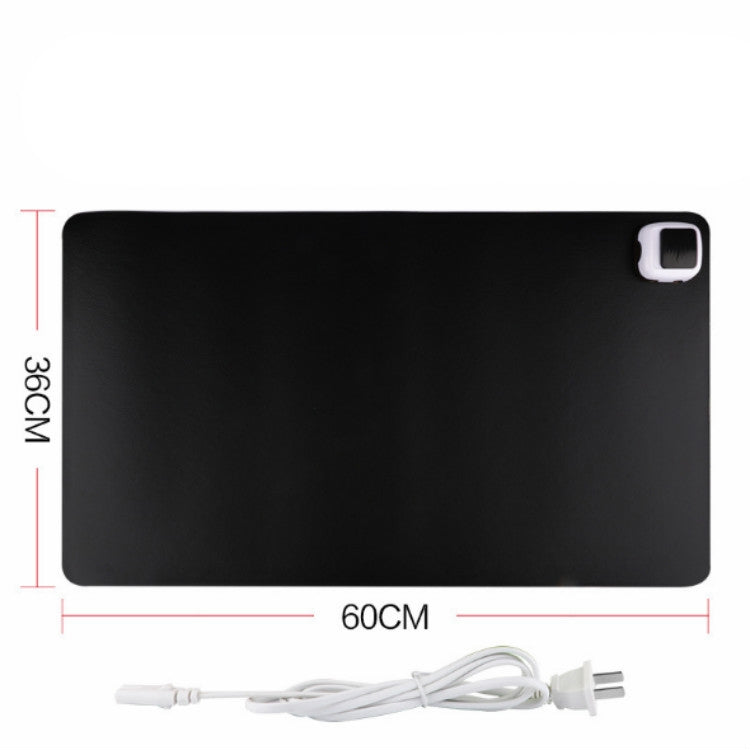 220V Electric Hot Plate Writing Desk Warm Table Mat Blanket Office Mouse Heating Warm Computer Hand Warmer Desktop Heating Plate, Black Big Size
