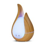 مرطب هواء بالموجات فوق الصوتية 200 مل موزع زيت عطري ضوء ليلي LED 7 ألوان صانع ضباب بارد، قابس بريطاني، قابس أوروبي