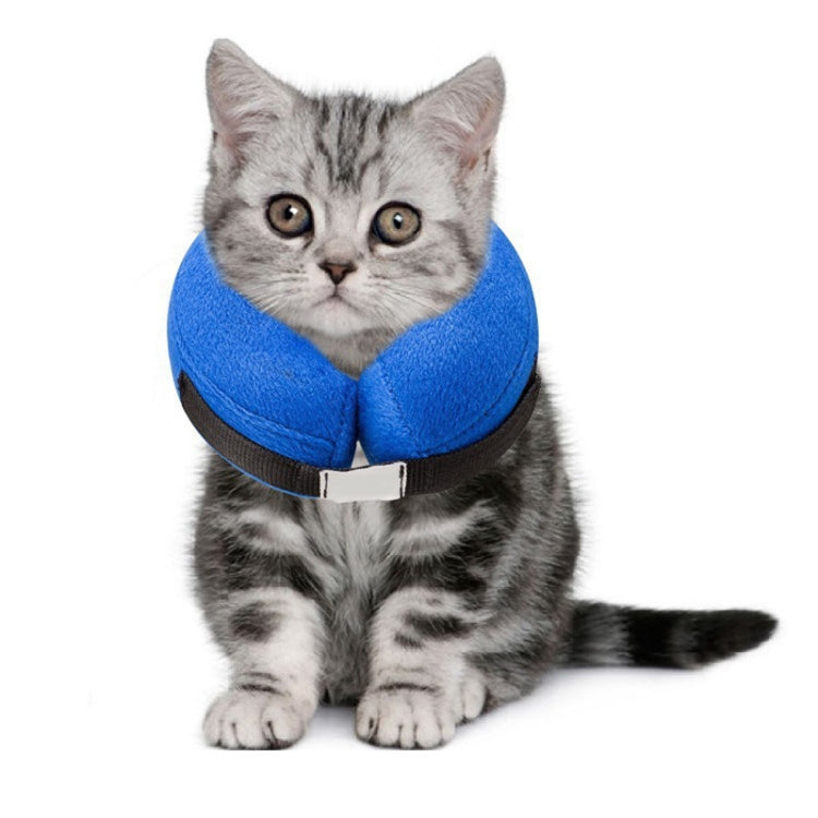 Inflatable Pet Collar Pet Grooming Warm Protective Wound Protection Collar, M, L