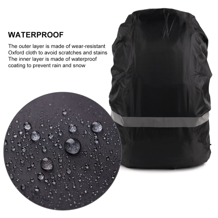 Reflective Light Waterproof Dustproof Backpack Rain Cover Portable Ultralight Shoulder Bag Protect Cover, XS, S, M, L, XL