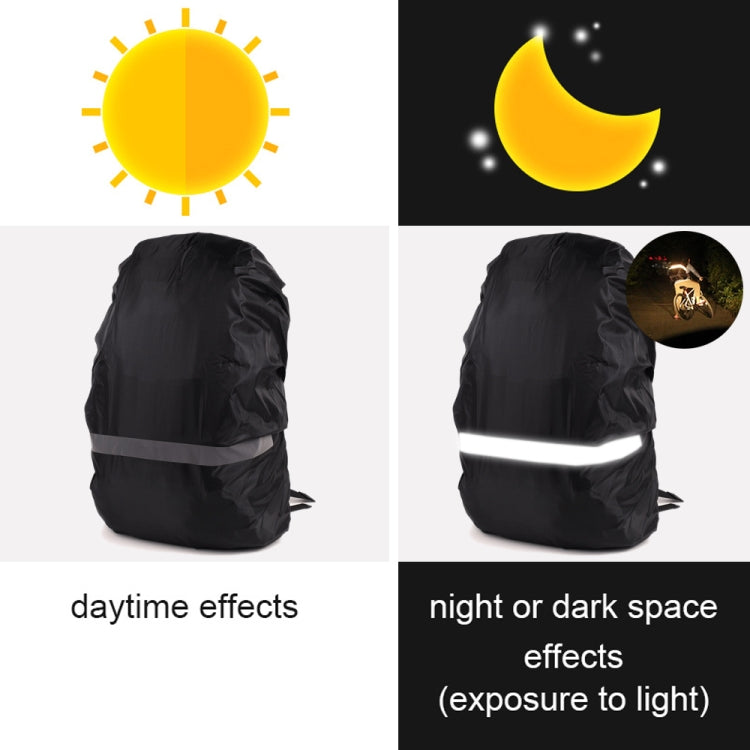 Reflective Light Waterproof Dustproof Backpack Rain Cover Portable Ultralight Shoulder Bag Protect Cover, XS, S, M, L, XL