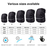 Reflective Light Waterproof Dustproof Backpack Rain Cover Portable Ultralight Shoulder Bag Protect Cover, XS, S, M, L, XL