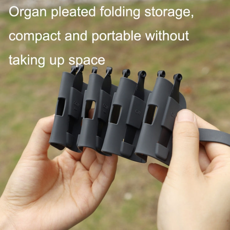 Sunnylife MM3-SN443 For Mini 3 Pro Propeller Blades Silicone Folding Storage Bag, Gray Bag, Brown Bag