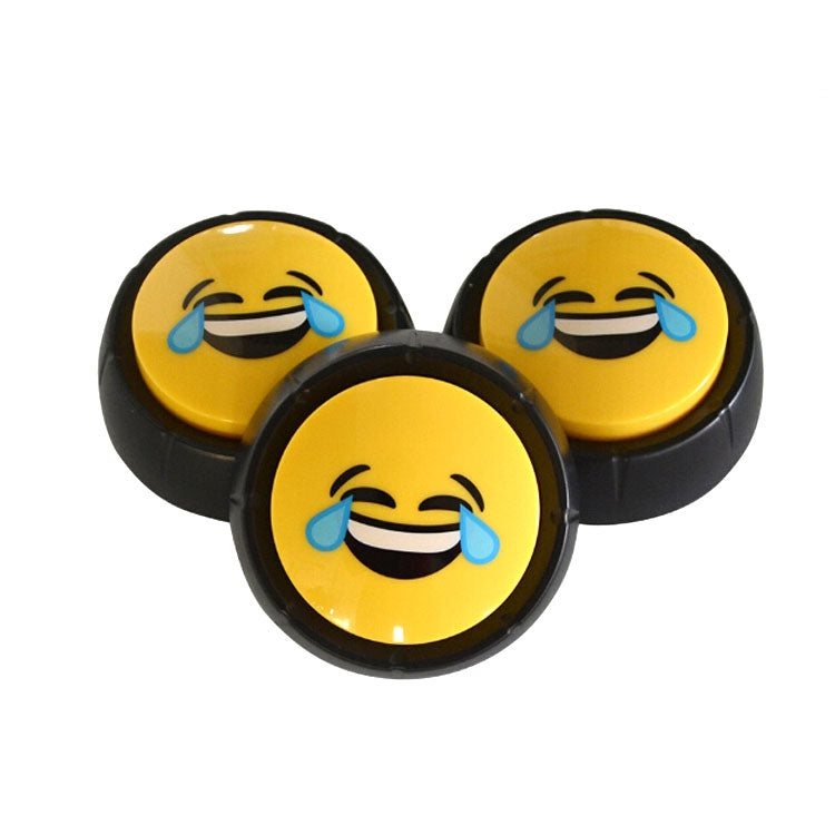 3 PCS Party Knowledge Quiz Game Electronic Squeeze Sound Box Answer Toy, Red with Light BULLSHIT, Laugh and Cry