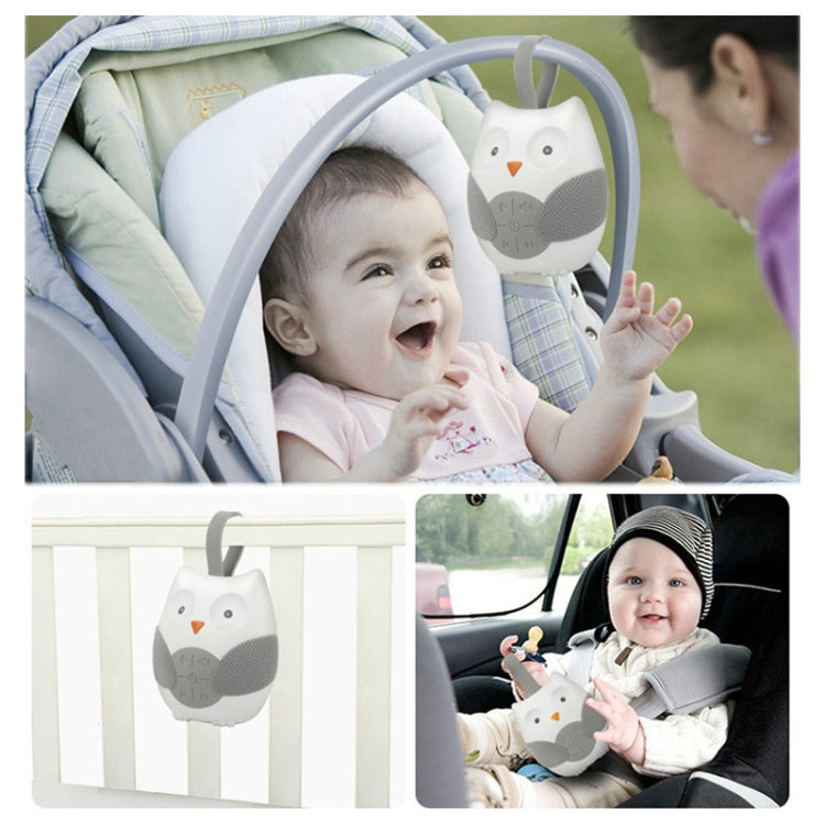 Baby Bedside Hanging Bell Sound Soothing Sleep Soft Owl Music Box Toy, Owl Music Box