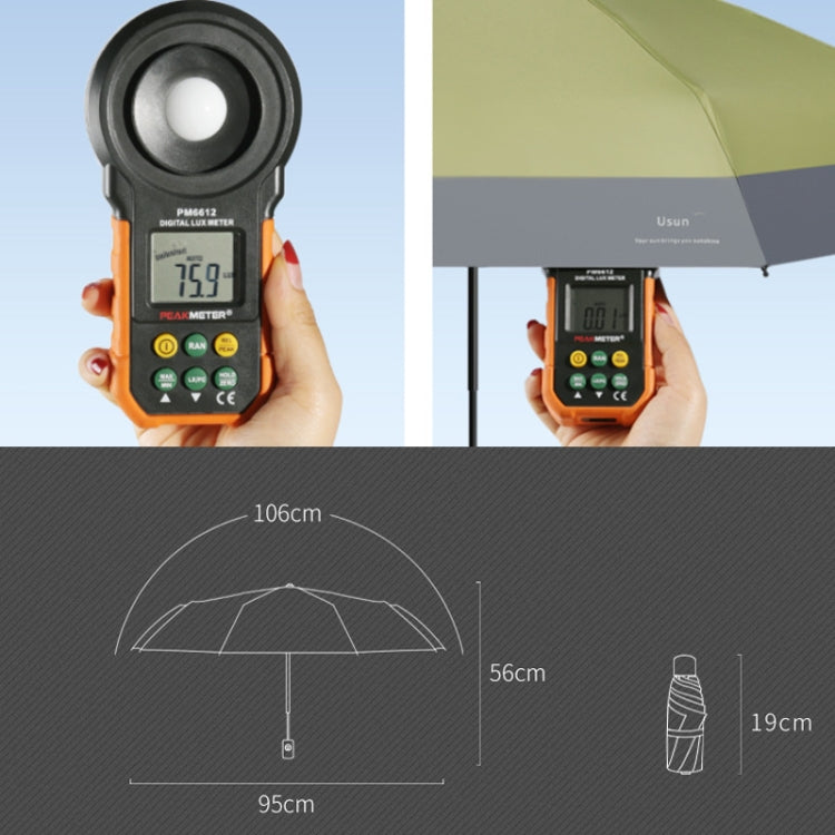LY-0621 Five-Fold Eight-bone Umbrella Simple Black Glue Sunscreen Umbrella, Eight-bone Turmeric, Eight-bone Midsummer Pink, Eight-bone Haze Blue, Eight-bone Matcha Green, Eight-bone Navy, Eight-bone Ink Green
